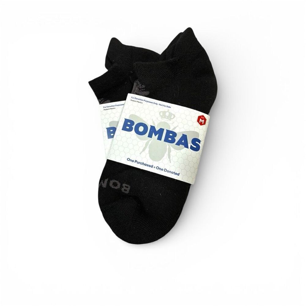 Bombas NWT 2 Pair of Honeycomb Support Ankle Socks in Black Size M